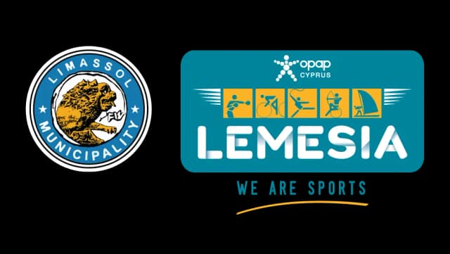 The Lemesia logo, featuring a stylized letter L in blue and white